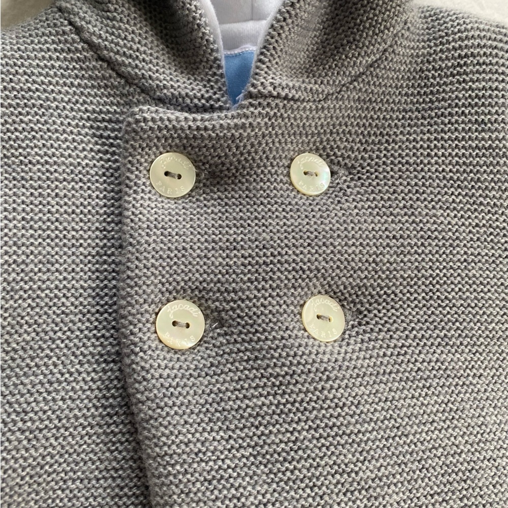 NWT Jacadi wool baby coat. Size 3 mo - Picture 4 of 7